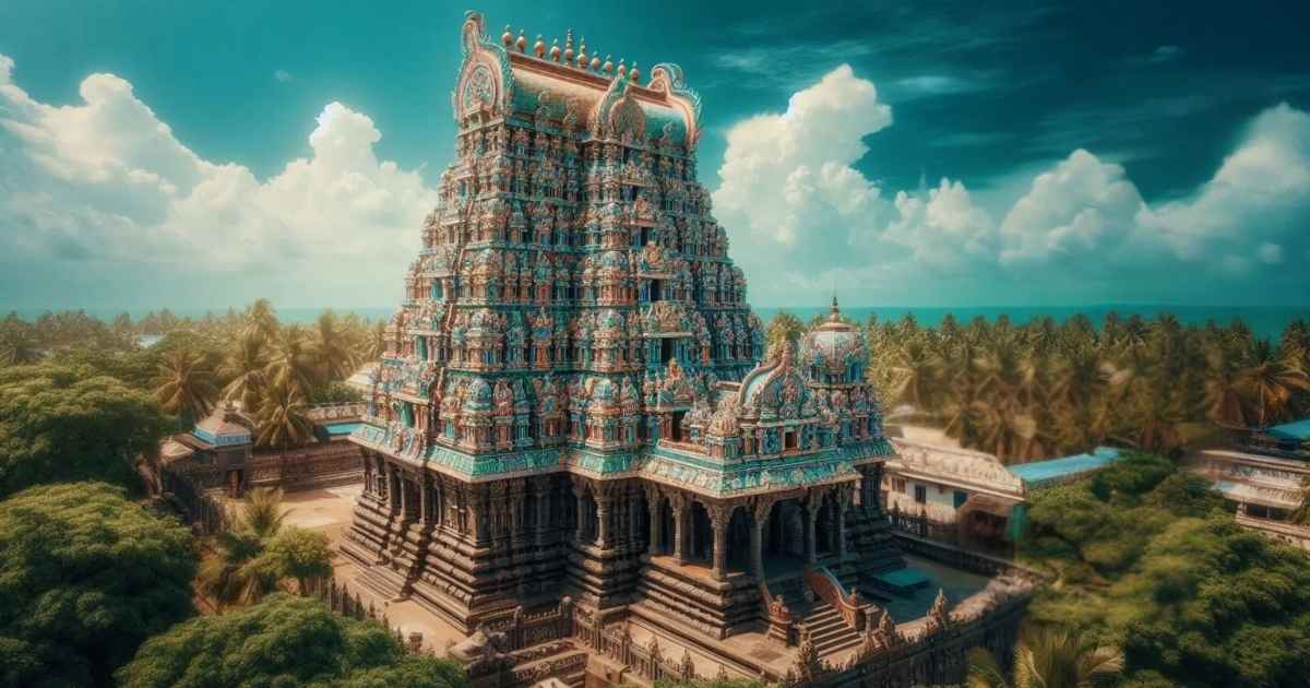 Devotees attending Rameshwaram Jyotirlinga Special Darshan at Ramanathaswamy Temple in Tamil Nadu