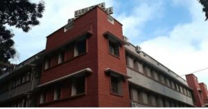 Karnataka Pravasi Soudha Tirumala temple view with pilgrims visiting